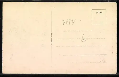 AK Laufenburg, Blick auf Fluss und Stadt