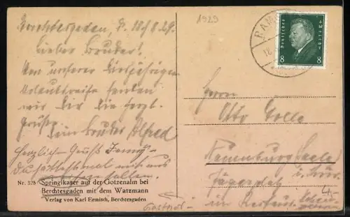 AK Berchtesgaden, Springlkaser auf der Gotzenalm