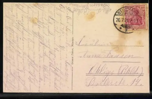 AK Bad Neuenahr, Weiher im Kaiser Wilhelm-Park