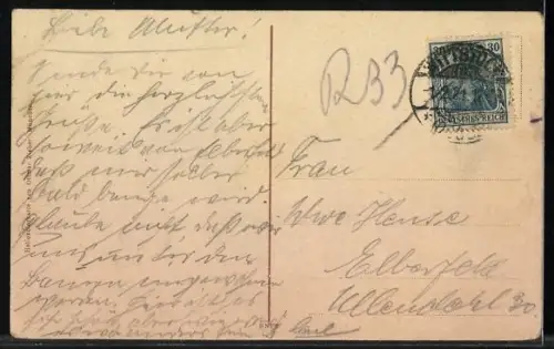 AK Neu-Ruppin, Partie im Tempelgarten