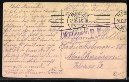 AK Frankfurt a. M., Hauptbahnhof, Strassenbahn