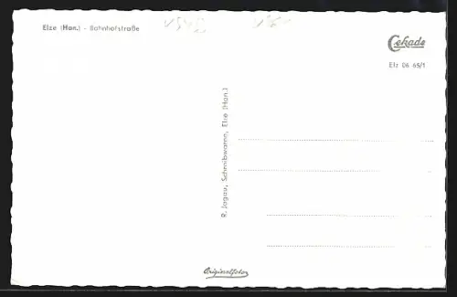 AK Elze /Han., Bahnhofstrasse, Fachwerkhäuser, Strassenszene, Machwotz Kaffee