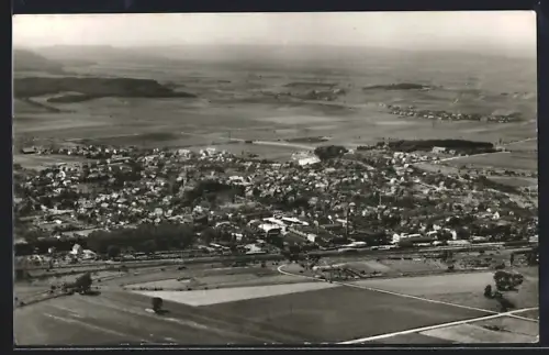 AK Elze i. Hann., Luftbild der Ortschaft