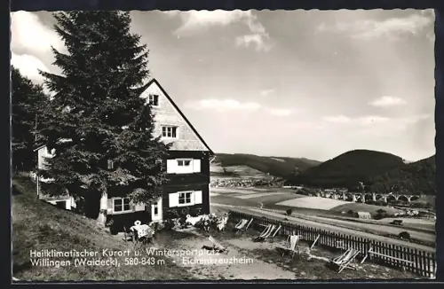 AK Willingen /Waldeck, Eichenkreuzheim, Viadukt, Landschaft