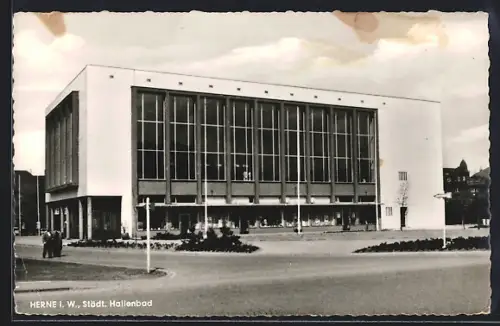 AK Herne i. W., Städt. Hallenbad