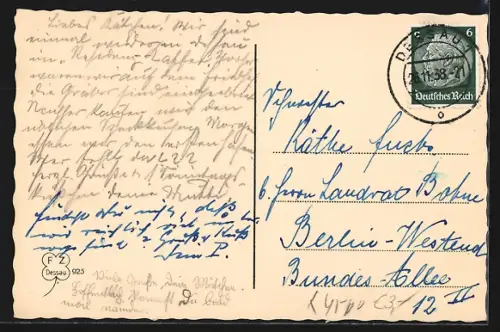 AK Dessau, Schlossplatz, Denkmal des Fürsten Leopold, Gaststätte