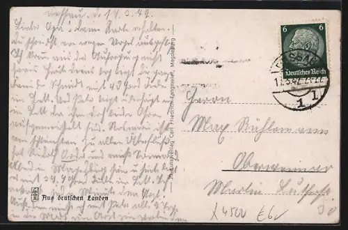 AK Dessau, Kavalierstrasse mit dem alten Theater