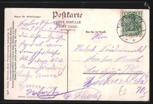 AK Höxter, Blick vom Felsenkeller auf Stadt, Weser und Brücke