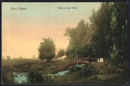AK Elze i. Hann., Partie an der Saale