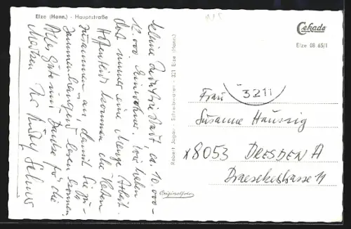 AK Elze /Hann., Hauptstrasse, Fachwerkhäuser, Strassenszene, Geschäfte