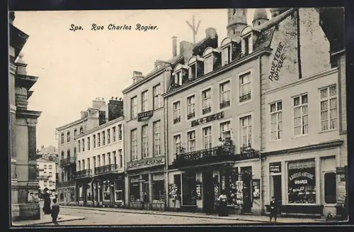 AK Spa, Rue Charles Rogier, Strassenpartie