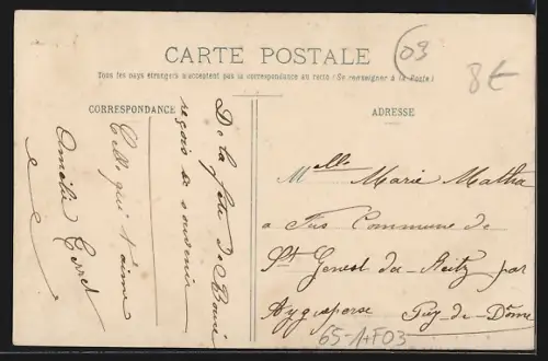 AK Boucé-Montaigu /Bourbonnais, La Gare, Bahnhof