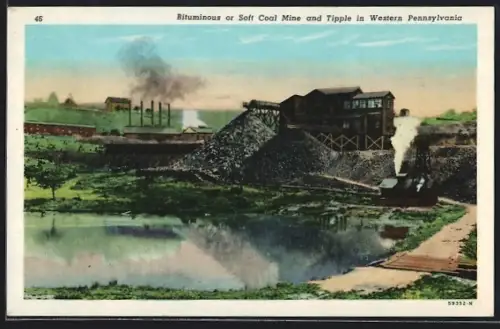AK Western Pennsylvania, PA, Bituminous or Soft Coal Mine and Tipple