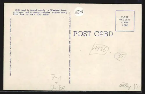 AK Western Pennsylvania, PA, Bituminous or Soft Coal Mine and Tipple