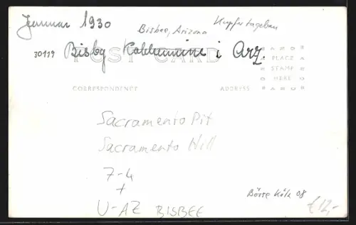 AK Bisbee, Sacramento Pit, Sacramento Hill, Steinbruch