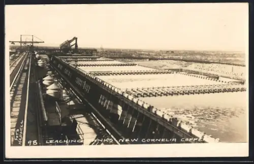 AK Ajo, Leaching Tank New Cornelia Copper Co., Bergbau