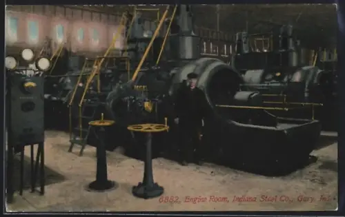 AK Gary, IN, Indiana Steel Co., Engine Room, Bergbau