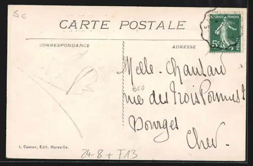 AK Lambesc, Tremblement de Terre 1909, Erdbeben, Ruines