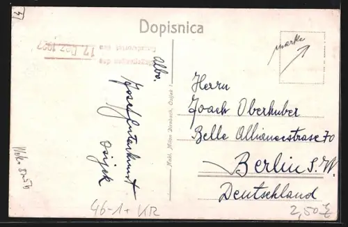 AK Osijek i Subbeni Stol, Strassenpartie mit Strassenbahn