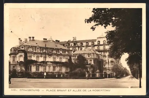 AK Strasbourg, Palce Brant et Allée de la Robertsau