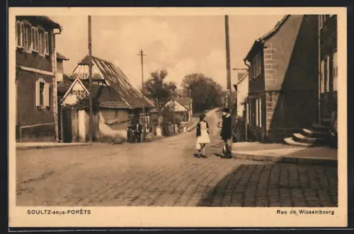 AK Soultz-sous-Forêts, Rue de Wissembourg, Strassenpartie