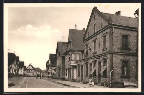 AK Soultz-sous-Forêts /B.-Rhin, Grand`Rue, Strassenpartie