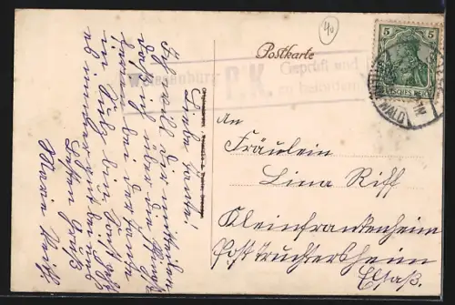 AK Sulz u. W., Panorama mit Kirche