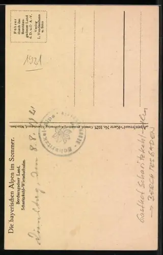 AK Berchtesgaden, Gasthof Scharitzkehl-Alm, Gebirgslandschaft