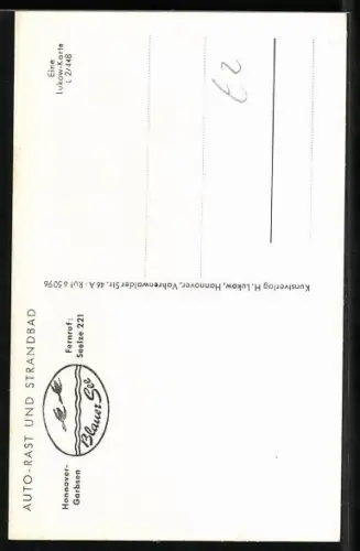 AK Hannover-Garbsen, Blauer See, Auto-Rast und Strandbad