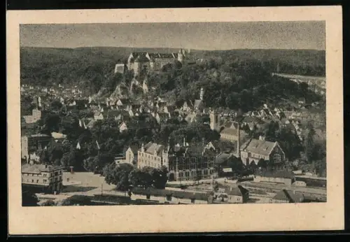 AK Heidenheim an der Brenz, Schloss Hellenstein, Stadtansicht