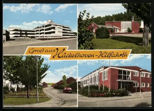AK Hückelhoven-Hilfarth, Moderne Gebäude, Wohnsiedlung, Strassenansicht