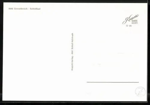 AK Grevenbroich, Schlossbad aus der Vogelschau