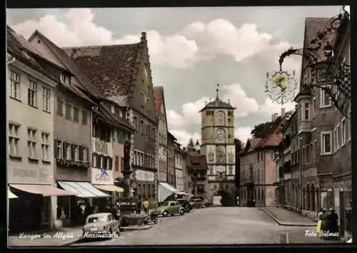 AK Wangen im Allgäu, Herrenstrasse, Frauentor