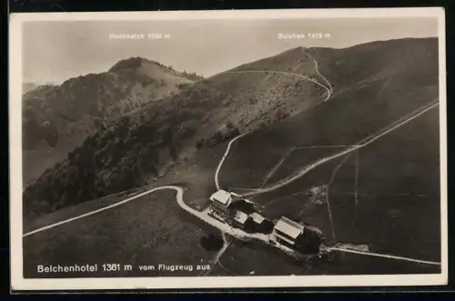AK Belchen /Schwarzwald, Belchenhotel, Hochkelch, Belchen-Gipfel