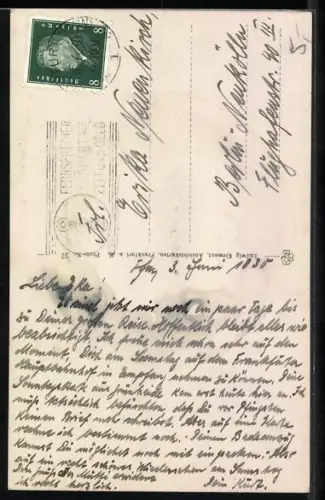 AK Alt-Frankfurt, Paulskirche, Einheitsdenkmal