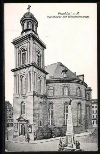 AK Alt-Frankfurt, Paulskirche, Einheitsdenkmal