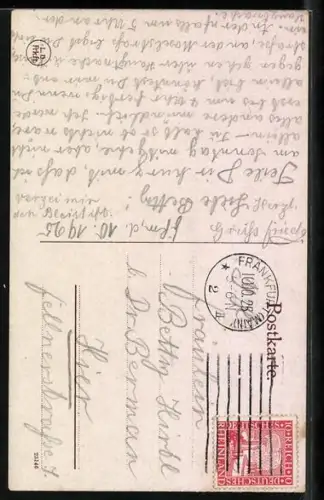 AK Alt-Frankfurt, Paulskirche, Einheitsdenkmal