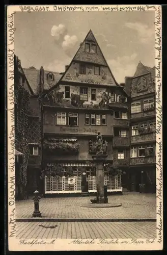 AK Alt-Frankfurt, Gasthaus Altdeutsche Bierstube am Römer-Eck