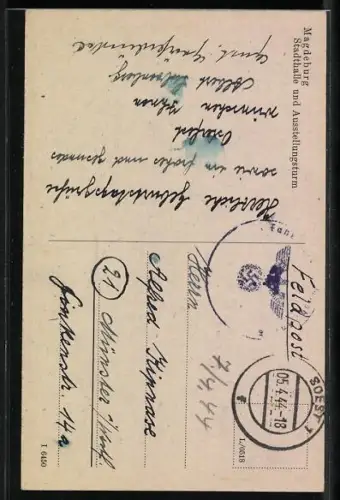 AK Magdeburg, Stadthalle und Ausstellungsturm