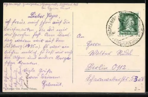 AK Feldberg /Schwarzwald, Blick auf das Anwesen Feldbergerhof