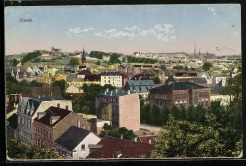 AK Steele, Ortsansicht aus der Vogelschau