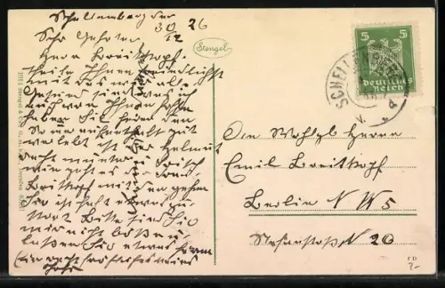 AK Schellenberg /Obb., Gesamtansicht mit dem hohen Göll