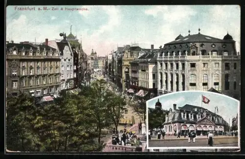 AK Frankfurt a. M., Zeil und Hauptwache