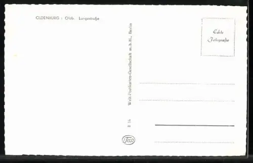 AK Oldenburg i. Oldb., Langestrasse mit Geschäften