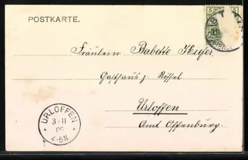 AK Bühl /Baden, Strassenpartie mit Kirche