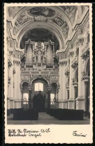 AK St. Florian /O.-Ö., Bruckner Orgel im Stift