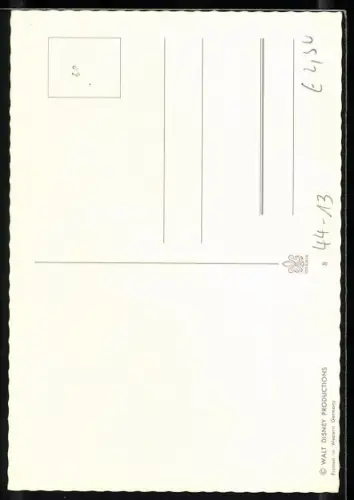 AK Donald Duck mit Neffen auf dem Weg in den Urlaub, Motorrad mit Beiwagen