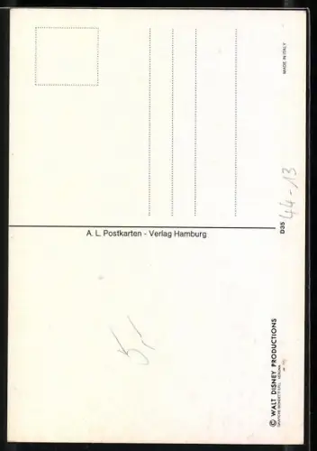 AK Goofy und eine Ente am See