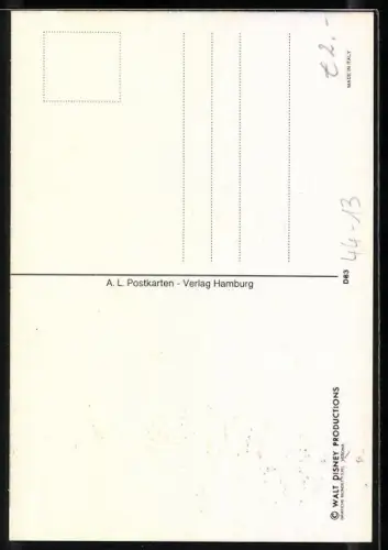 AK Minnie Maus und Daisy Duck beim Spaziergang am Strand