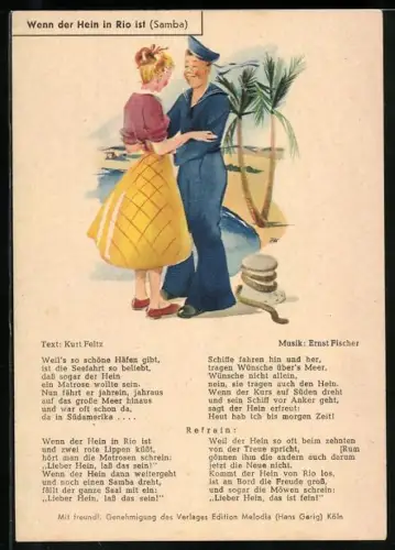 AK Lied Wenn der Hein in Rio ist (Samba)